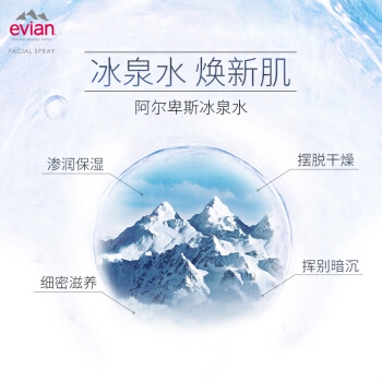 evian 依云 天然矿泉水喷雾 150ml *5件 图4