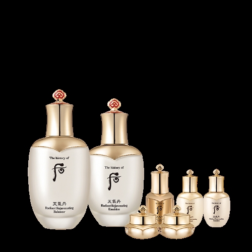 WHOO后 花献紧颜系列护肤套装（滋养液150ml+25ml+乳110ml+25ml+精华液8ml+滋养霜10ml+眼霜5ml）+赠天气丹花献护肤礼盒78ml+精华液3件套（31ml）+隔离乳6ml 图3