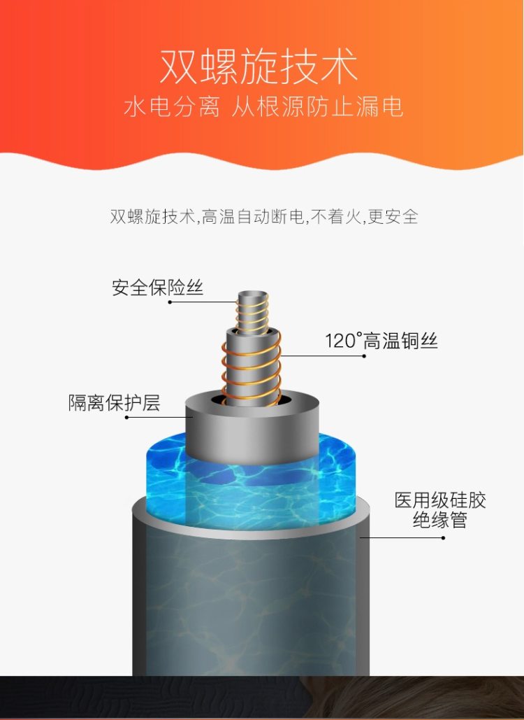 五羊 水暖电热毯 恒温不干燥 1.5*0.7m 图16