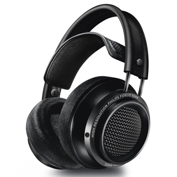 PHILIPS 飞利浦 Fidelio旗舰系列 X2HR 头戴开放式HiFi监听耳机 黑色 图1