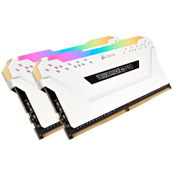 CORSAIR 美商海盗船 复仇者RGB DDR4 3600 16GB(8GB×2) 台式机内存条 白色 图3