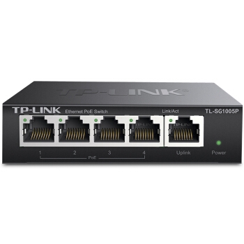 TP-LINK 普联 TL-SG1005P 5口千兆4口POE非网管PoE交换机 *2件 图1