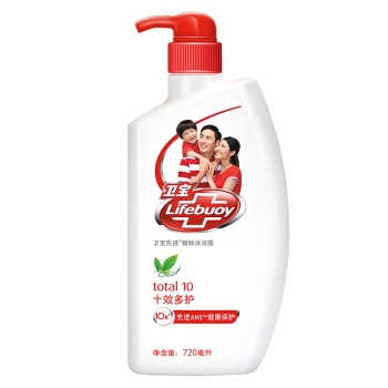 京东PLUS会员： Lifebuoy 卫宝 先进健肤沐浴露 十效多护 720ml *2件 +凑单品 图1