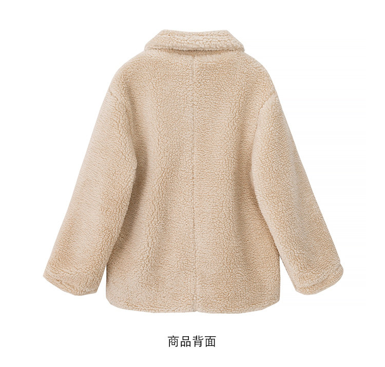 帕奴丝 女士 羊羔绒毛呢外套 图5