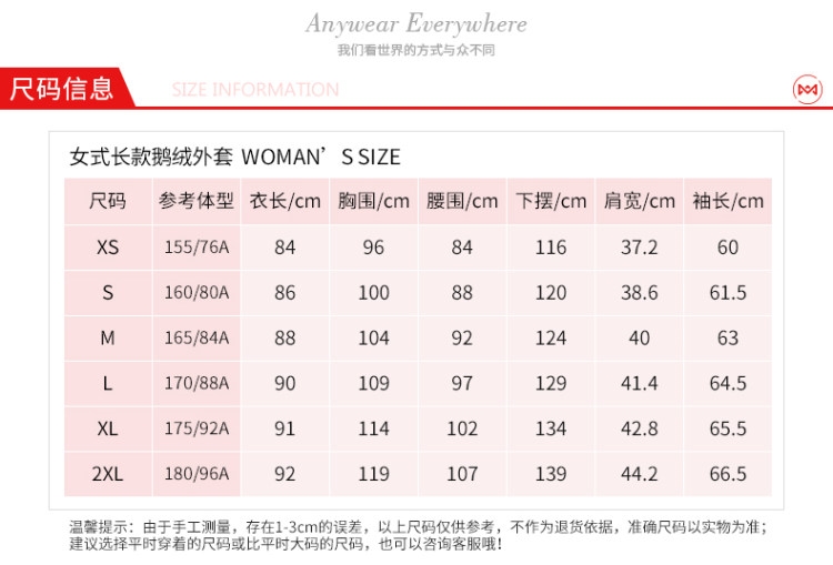 地球科学家 209克90%拒水鹅绒 女貉子毛领中长款厚羽绒服 图5