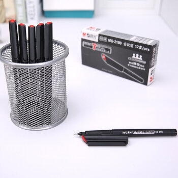 M&G 晨光 MG2180 纤维头中性笔 碳素黑 0.5mm 12支/盒 *6件 +凑单品 图4