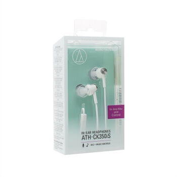 audio-technica 铁三角 ATH-CK350iS 耳机 白色 入耳式 图5