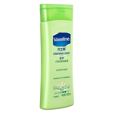 Vaseline 凡士林 倍护 芦荟舒缓身体乳 100ml *9件 图5