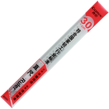 凑单品： Comix 齐心 B3251 耐磨损塑料直尺 30cm 图1