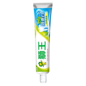 LION 狮王 劲爽白牙膏珍萃薄荷 180g *26件 图3