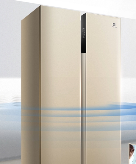 Electrolux 伊莱克斯 ESE5119TS 变频对开门冰箱 518L 金色 图5