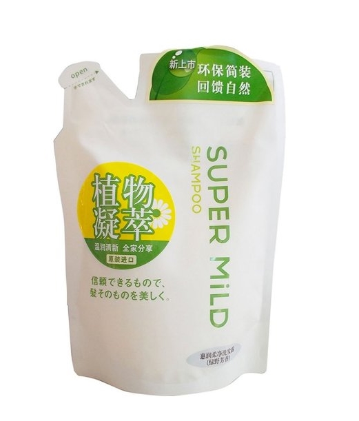 SUPER MiLD 惠润 柔净绿野芳香洗发露 600ml *3件 图3