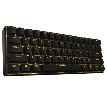 18点开始： ROYAL KLUDGE RK61 双模61键机械键盘（国产青轴、黑色键帽、蓝牙、有线、暗金背光、黑色） 图4