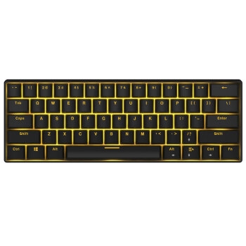 18点开始： ROYAL KLUDGE RK61 双模61键机械键盘（国产青轴、黑色键帽、蓝牙、有线、暗金背光、黑色） 图1