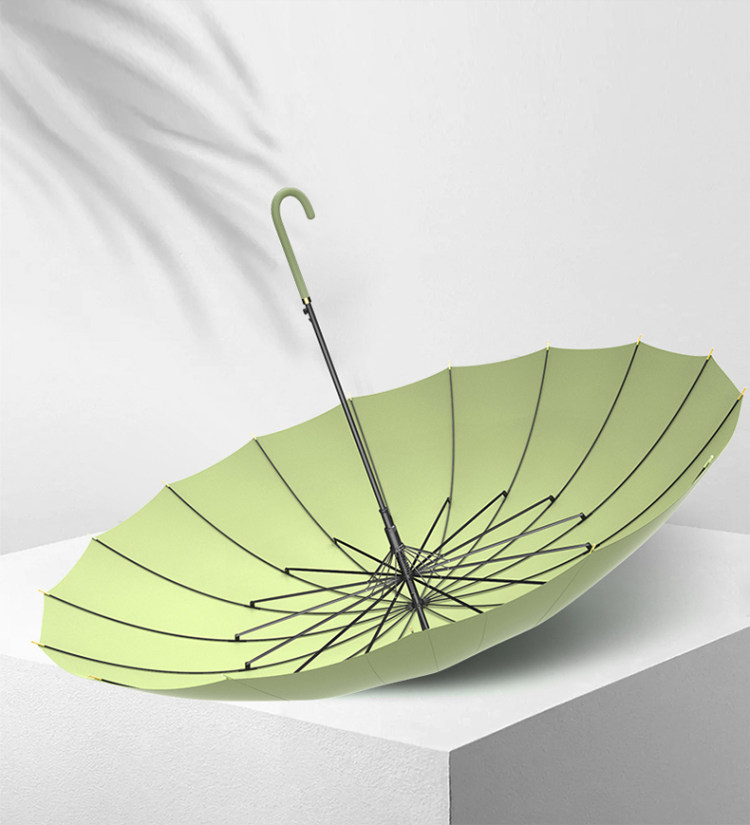 仕凯丹 简约纯色长柄雨伞 图2