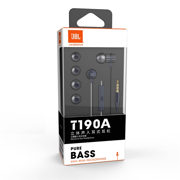 JBL 杰宝 T190A 入耳式耳机 蓝色 图2