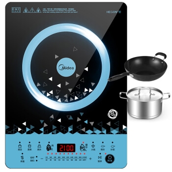 Midea 美的 匀火系列 C21-WT2112T 多功能电磁炉 清湛蓝 图5