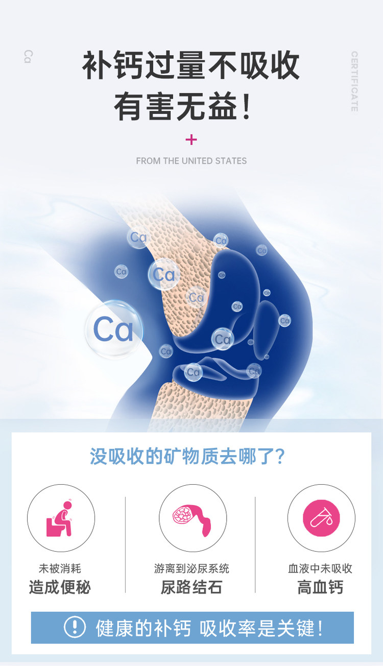 美国进口 Osteoform 氨基酸螯合钙片 全年龄段适用 图4