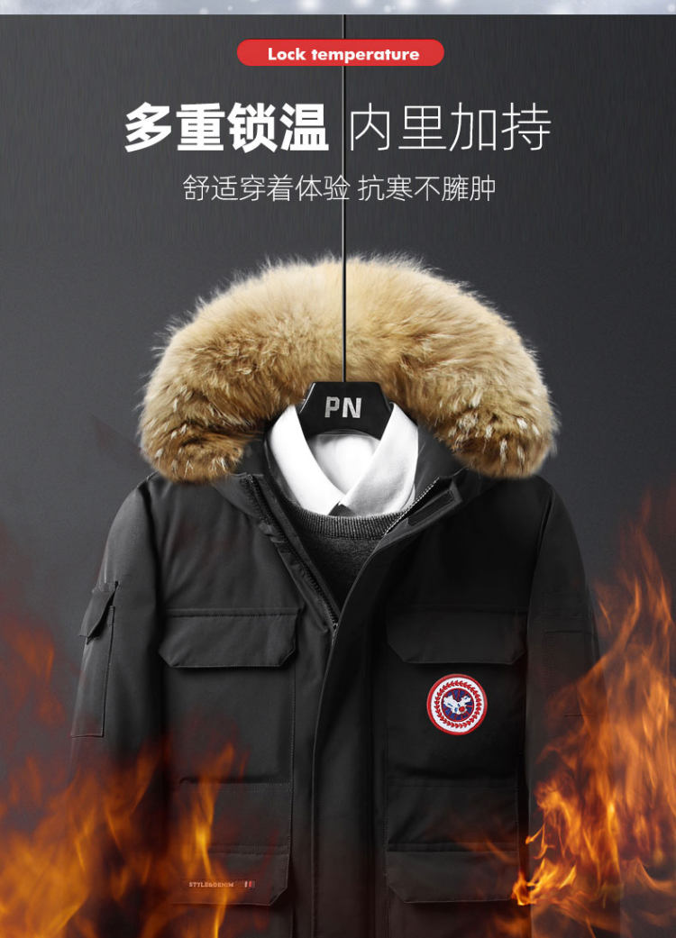 taoso 秋冬ins中长款羽绒棉服外套 图2