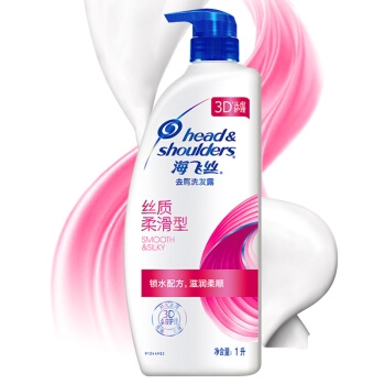Head & Shoulders 海飞丝 去屑洗发露 丝质柔滑型 1L *3件 图1
