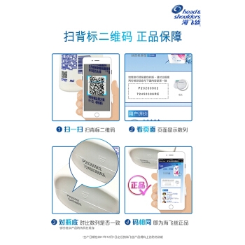 Head & Shoulders 海飞丝 去屑洗发露 丝质柔滑型 1L *3件 图5