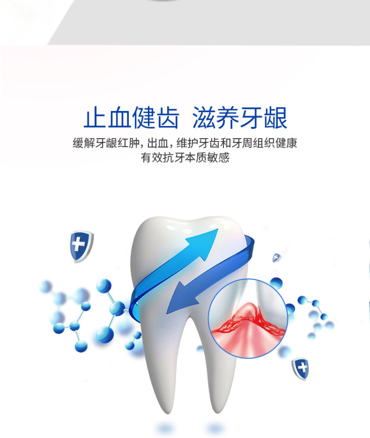 冷酸灵 牙膏抗敏120g*5支 送牙刷 图1