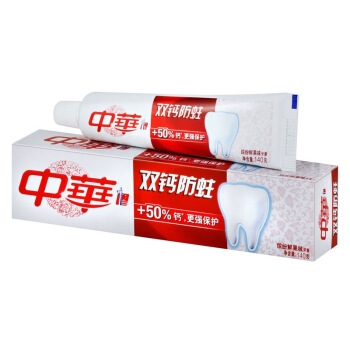 京东PLUS会员： ZHONGHUA 中华 双钙防蛀 缤纷鲜果牙膏 140g *8件 图3