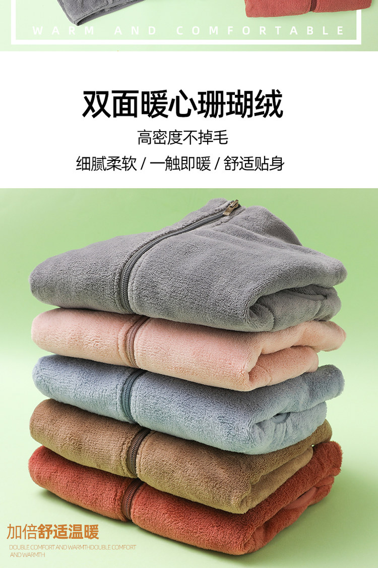 新款双面珊瑚绒男女童外套 图4