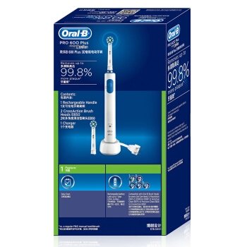 Oral-B 欧乐B Pro 600Plus 3D电动牙刷 *2件 图3