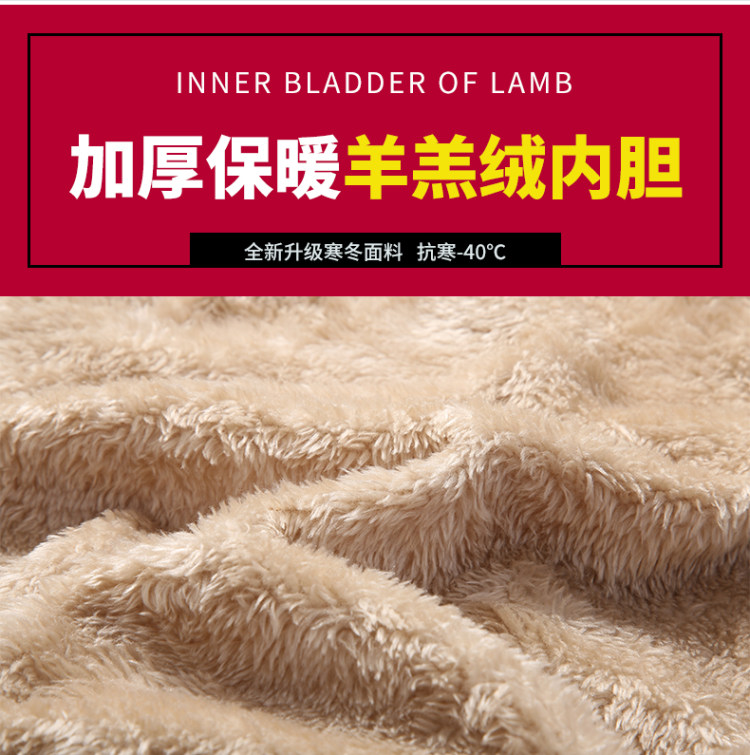 丛林密码 男女款加厚羊羔绒 防风防水冲锋裤 图3