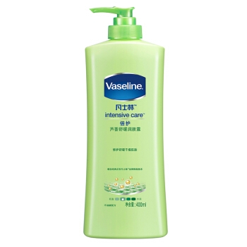 京东PLUS会员： Vaseline 凡士林 倍护 芦荟舒缓润肤露 400ml *3件 图1