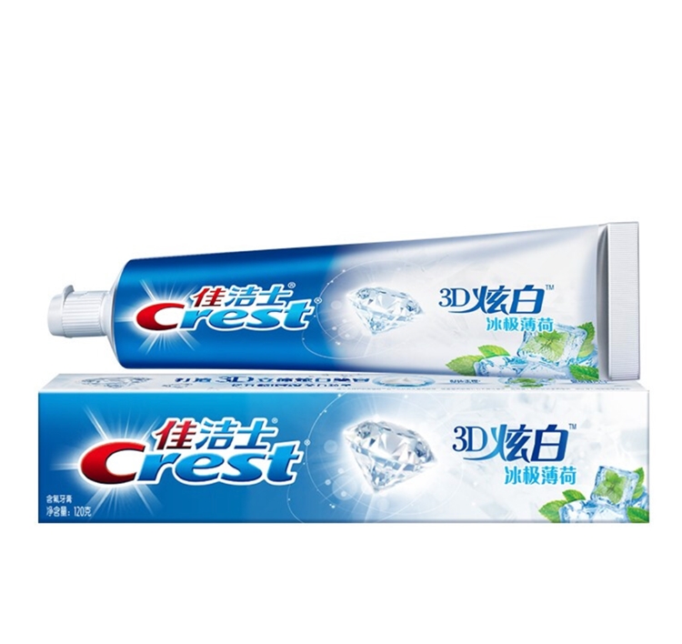 Crest 佳洁士 3D炫白 冰极薄荷牙膏 120g *2件 图5