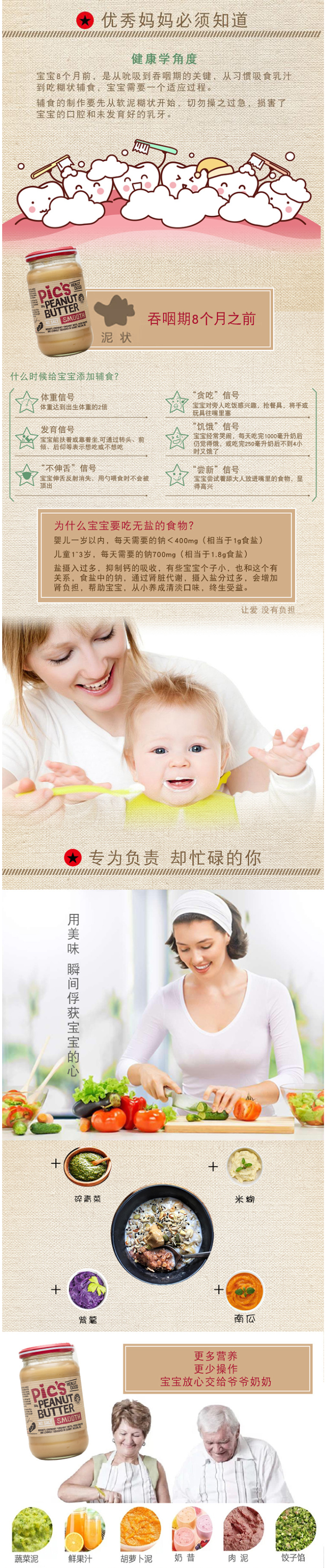 全球最畅销花生酱之一 新西兰原装 Pics 0添加 无盐颗粒花生酱 195g*2瓶 图8