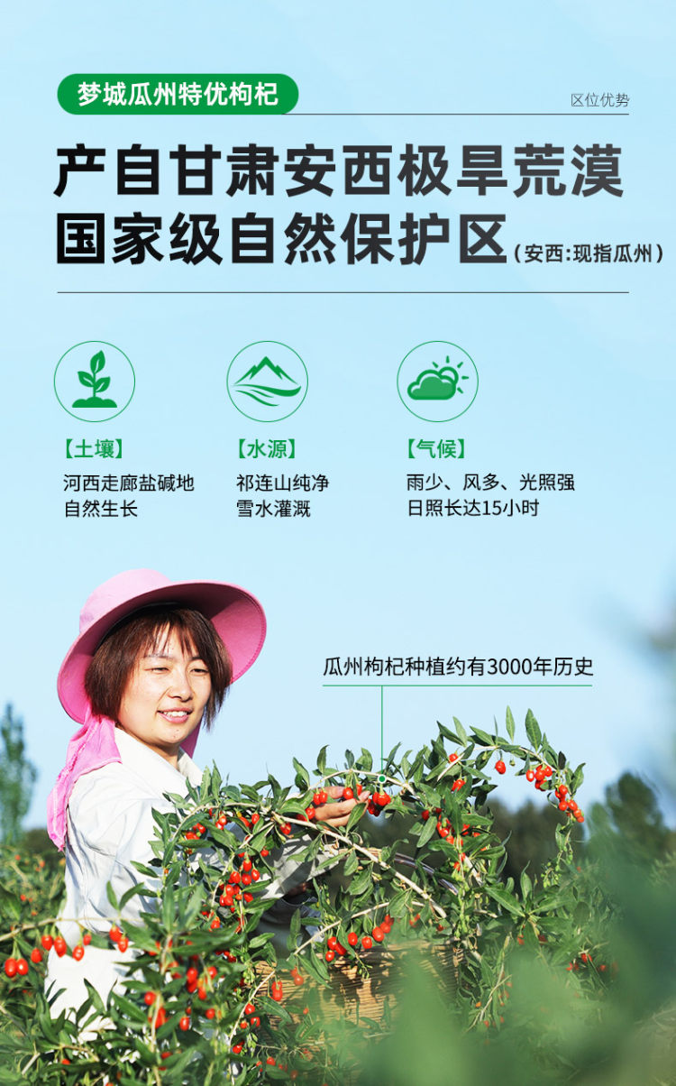 正昊 泰梦城免洗红枸杞180g 图2