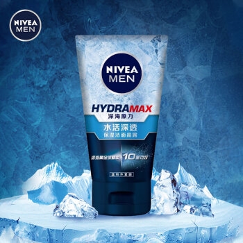 NIVEA 妮维雅 男士水活深透保湿洁面晶露 100g *3件 图2