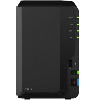 Synology 群晖 DS218 2盘位四核心 NAS存储 图1