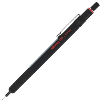 rOtring 红环 500 自动铅笔 HB/0.5mm黑色 *2件 图1
