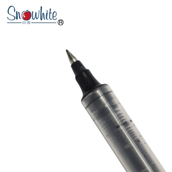 Snowhite 白雪 PVR-155 直液式中性笔 0.38mm 黑色 12支/盒 *5件 图4
