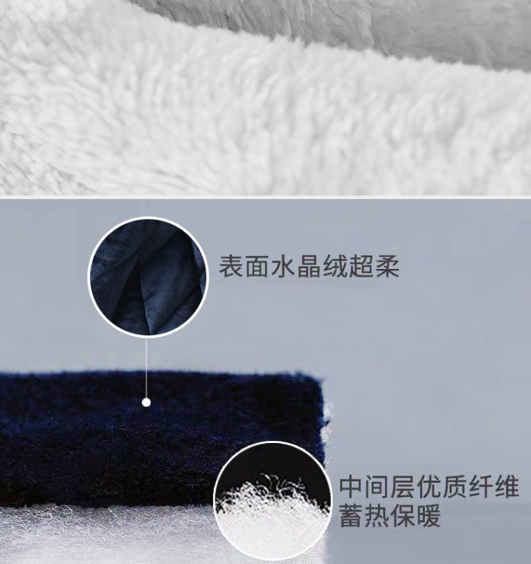 加厚法兰绒睡衣2件套 图4