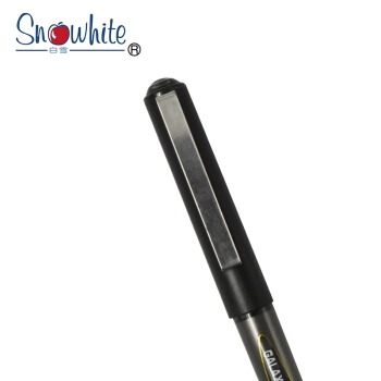 Snowhite 白雪 PVR-155 直液式中性笔 0.38mm 黑色 12支/盒 *5件 图3