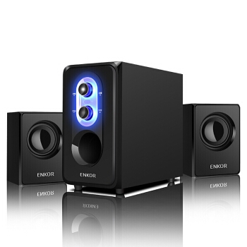 京东PLUS会员： ENKOR 恩科 E50 多媒体音箱 黑色 图2