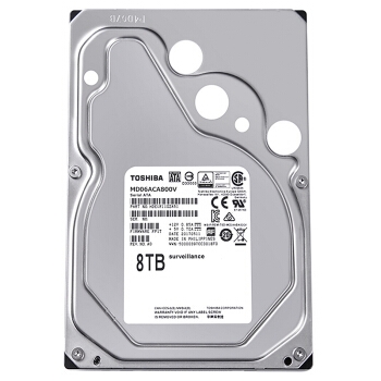 TOSHIBA 东芝 监控系列 MD06ACA800V 监控级硬盘 8TB （256MB、7200RPM） 图2