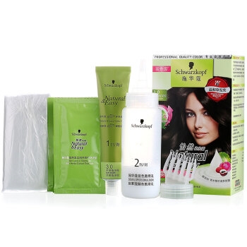 Schwarzkopf 施华蔻 怡然无氨植物染发霜 #羊绒脂深棕*3（赠 补充装200ml*2） 图2