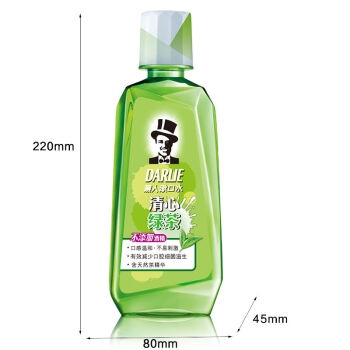 京东PLUS会员： DARLIE 黑人 清心绿茶 漱口水 500ml *9件 图3