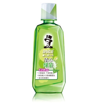 京东PLUS会员： DARLIE 黑人 清心绿茶 漱口水 500ml *9件 图1