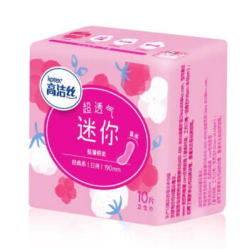 高洁丝Kotex 190mm超薄直条迷你卫生巾护垫10片*6包 *5件 图4