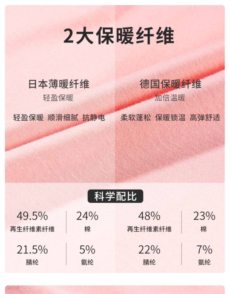 景甜代言 蝶安芬 女发热保暖内衣 图7