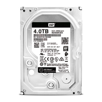Western Digital 西部数据 黑盘 台式机硬盘 4TB 256MB 7200rpm WD4005FZBX 图2