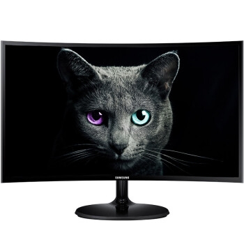 京东PLUS会员： SAMSUNG 三星 C24F390FHC 23.5英寸 曲面显示器 图1