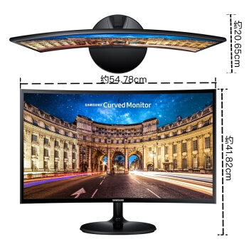 京东PLUS会员： SAMSUNG 三星 C24F390FHC 23.5英寸 曲面显示器 图4